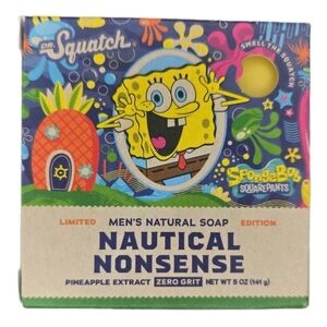 Dr Squatch SpongeBob Nautical Nonsense Limited Edition Bar Soap 5 oz NEW in box